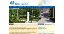 Desktop Screenshot of ef.ahievran.edu.tr
