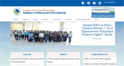 Desktop Screenshot of kutuphane.ahievran.edu.tr