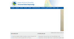 Desktop Screenshot of pdb.ahievran.edu.tr