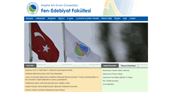 Desktop Screenshot of fef.ahievran.edu.tr