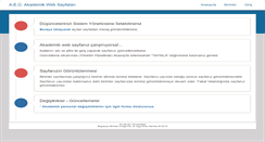 Desktop Screenshot of akademik.ahievran.edu.tr